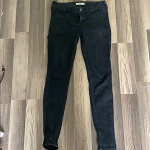 Hollister 5r black skinny jeans